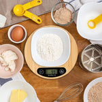 Balanza de cocina en bambú